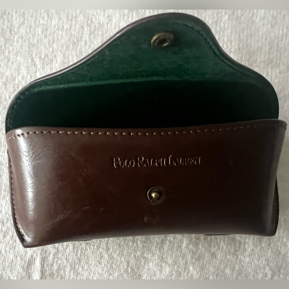 Vintage Brown Leather Polo Ralph Lauren Glasses 👓 case. - Picture 11 of 13